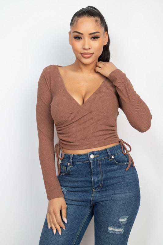 Cross the line - ribbed top