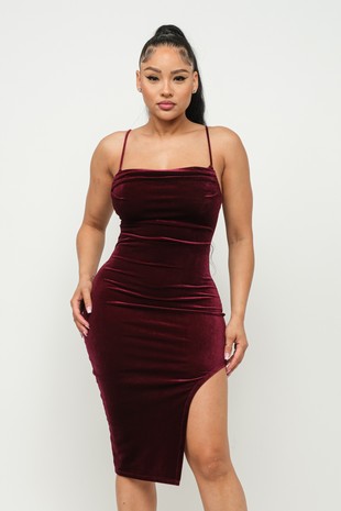 Take Me With You Dress - Burgandy