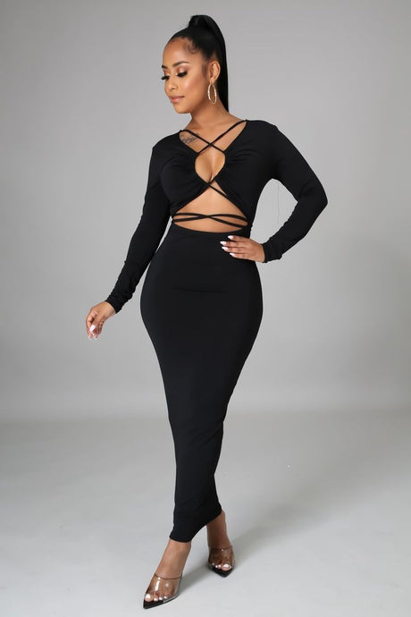 Debra Ribbed Dress