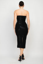 Metallic Tube Bodycon Dress - Black