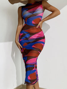 Royal Mirage Mesh Cover-Up