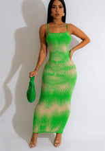Zaria Maxi Dress - Green/Stone