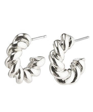 Kelly Twisted Hoops Silver