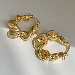 All Twisted Gold Hoops