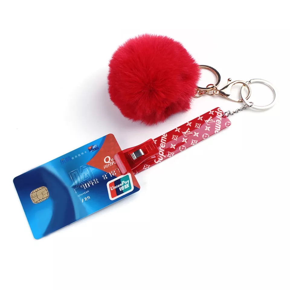 Credit Card Clip- Supreme red